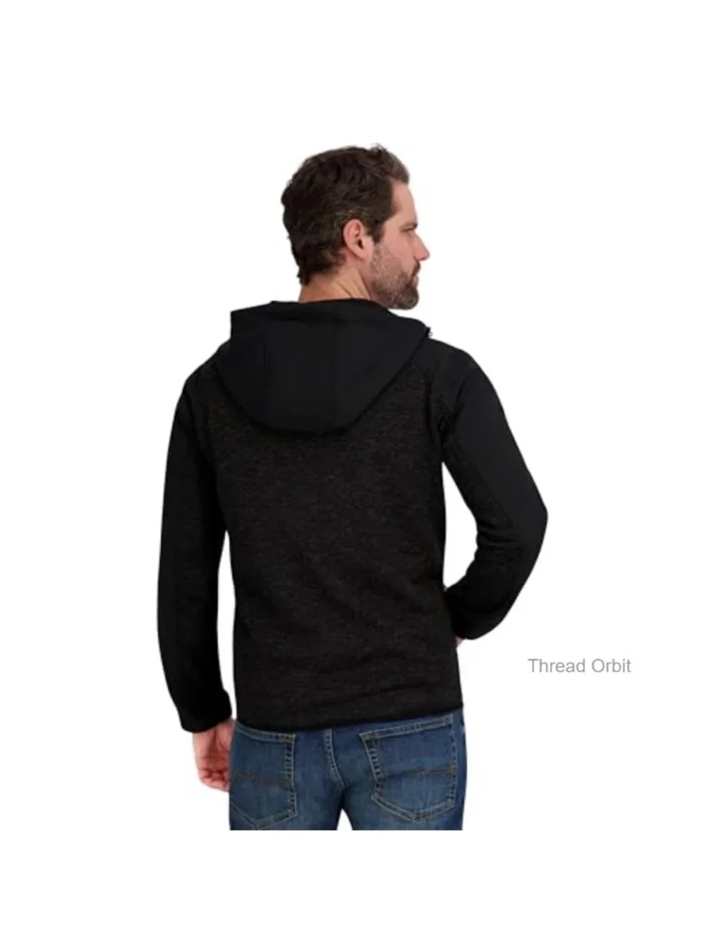 Men's Full Zip Hooded Sweater Fleece Jacket